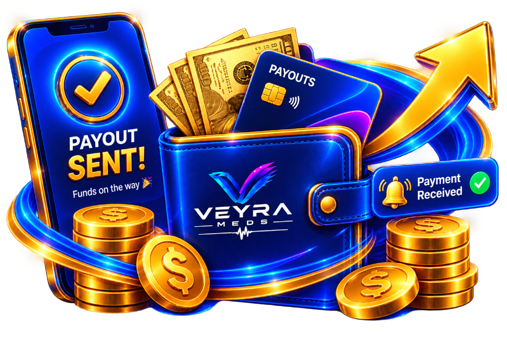 Wallet showing payout sent with coins