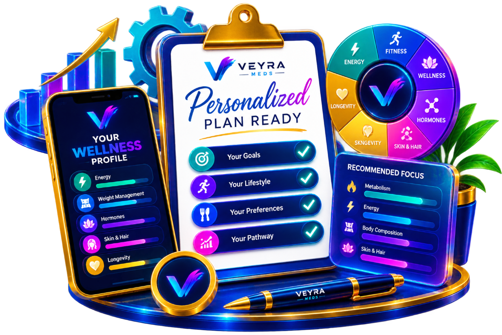 Personalized Review illustration — personalized plan ready and wellness profile