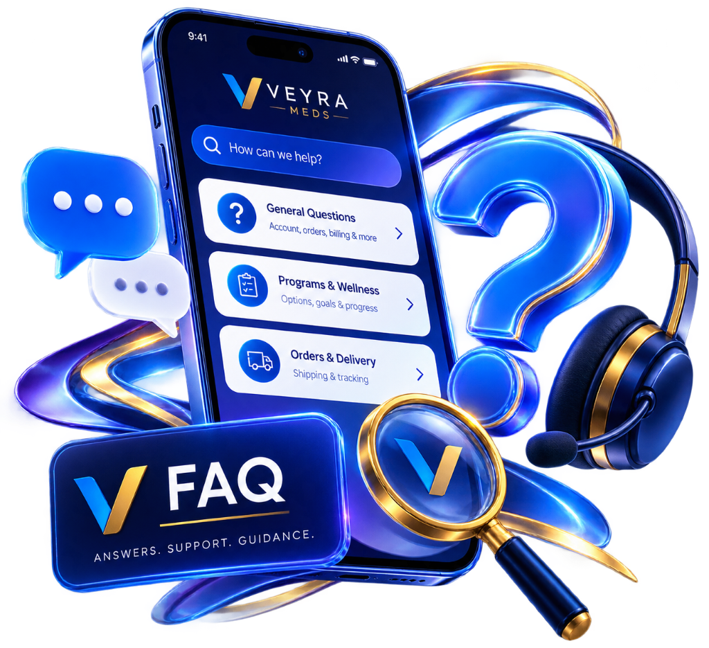 VEYRA MEDS help center — 3D support and questions visual